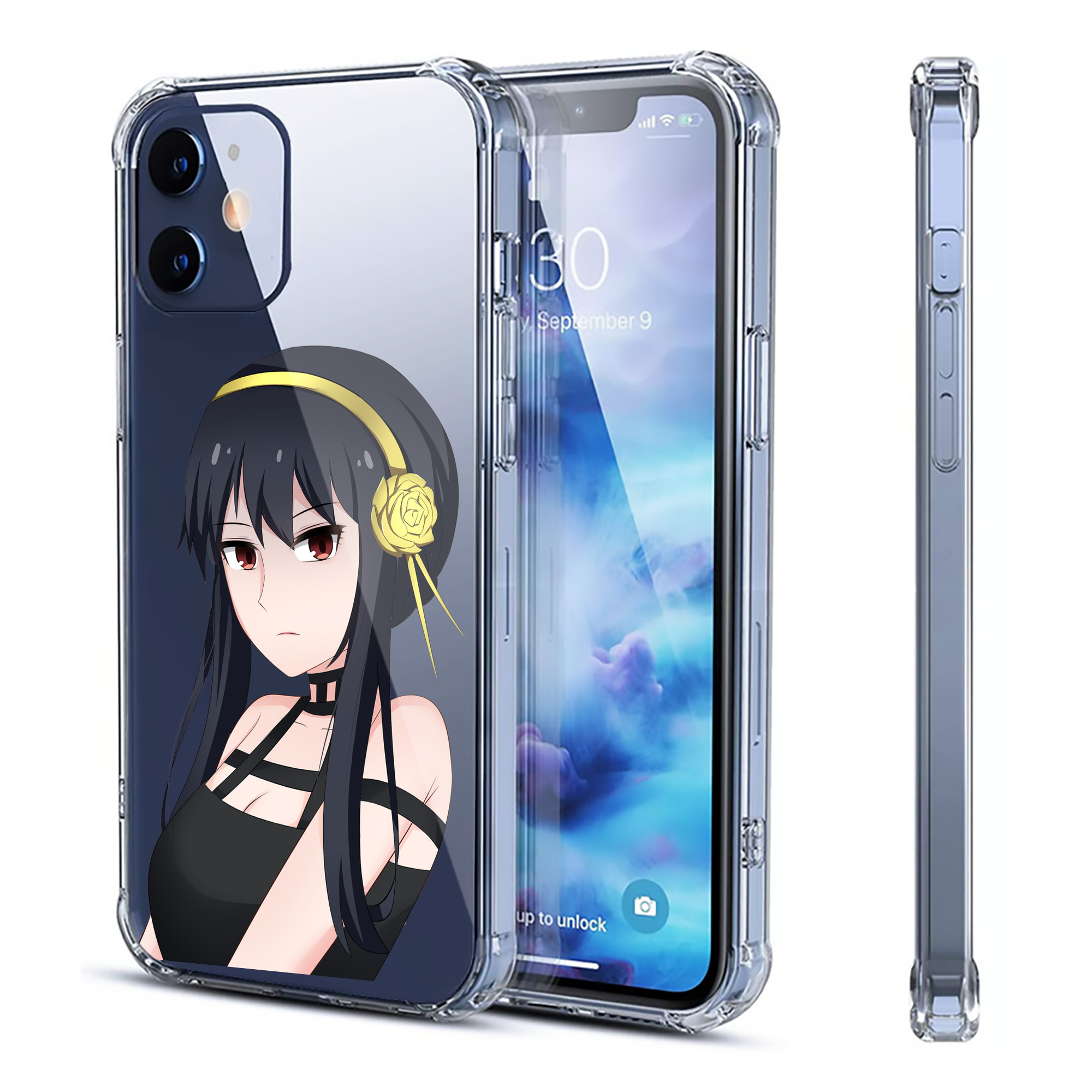 （画像用） SPY×FAMILY间谍家家酒 【iPhone 12シリーズ対応】透明スマホケース（クリアソフトケース）